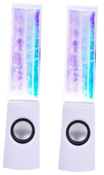 SHINEOFI Orador De Danza del Agua Altavoz De Fuente Luces Led De Colores y Graves Estéreo para Pc Smartphone y Portátil Altavoz De Computadora Fuente De Música