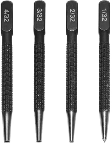 Lot de 4 poinçons de positionnement portables, poinçons centraux, poinçons automatiques pour perçage, menuiserie et réparation automobile