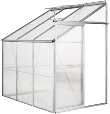 Serre Jardin adossée en Polycarbonate Aneth 190 x 125 x 195 cm - 2,37 m²