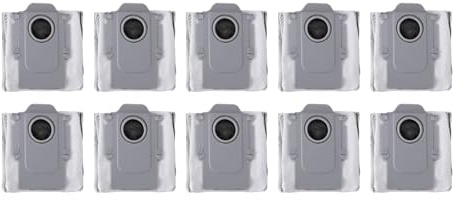 Sac à poussière pour aspirateur robot 10 pièces sacs de remplacement de stockage de collecte de poussière de filtration à haute efficacité pour matériau en fibre d'aspirateur