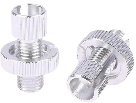 Pinzas de pistones de freno 1 par de ajustador de cable de acelerador y embrague de freno de motocicleta universal de aluminio con tornillo M10(Gray)