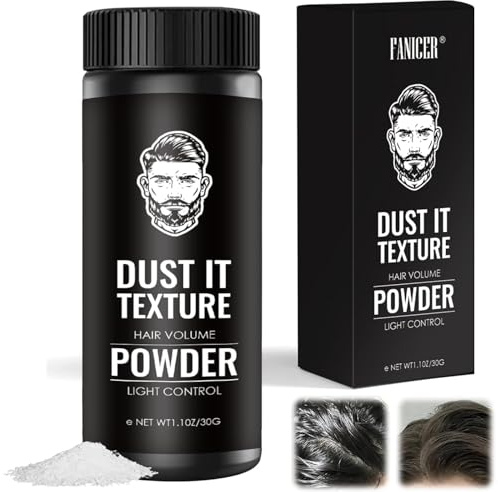 30g Haarpuder für Volumen, Mattierendes Haarpulver, Farbloses Stylingpuder für Männer und Frauen, sofortiges Volumen und mattigen Griff, hinterlässt keine weißen Spuren, ideal unterwegs