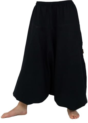GURU SHOP haremsbyxor, ballongbyxor, pumpbyxor, aladinbyxor av bomull, kvinnor, svart, 40