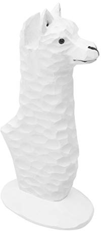 LIOOBO Brillenhalter Holz Brillenhalter Holz Sonnenbrille Stehen Alpaka Figuren Statue für Hauptdekoration Geburtstag