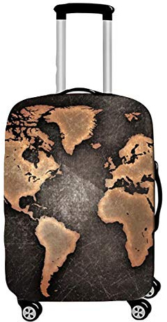 Elastisch Kofferhülle, DOTBUY 3D Reise Kofferschutzhülle Gepäck Cover Reisekoffer Hülle Schutz Bezug Schutzhülle Waschbare Reisetasche Kofferbezug (Bereich,L (26-28 Zoll))