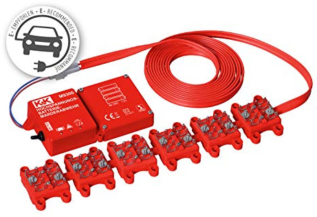 K&K M9300 - Autarker Hochspannungs-Marderschutz mit +/- Bürsten, IP67