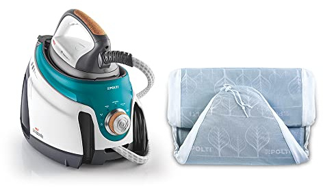 Polti La Vaporella XT100C, Steam Generator Iron with Boiler, 7.5 bar, no Maintenance, Unlimited Autonomy, steam Pulse 500g & XL Cotton Ironing Board Cover