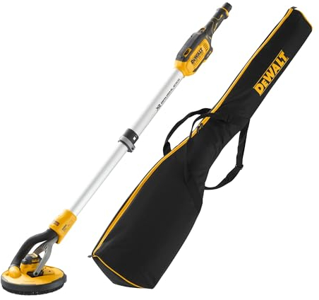 Dewalt 18 Volt Akku-Trockenbauschleifer DCE800NB (bürstenloser Motor, Drehzahlvorwahl über Rändelrad, mit ausziehbarem Teleskop-Schaft, AirLock kompatibel, inkl. 3x Schleifgitter & Transporttasche)