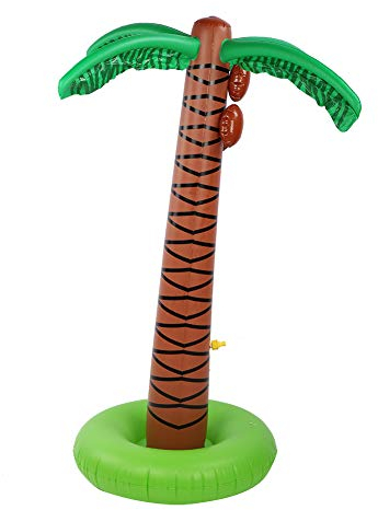 Alvinlite Aufblasbare Palme – Palmen für themenbezogene Tropische Geburtstage, Sommerstrand-Hinterhof-Luau-Pool-Party-Dekoration oder Fotokabinen-Requisiten-Zubehör(1#) Aufblasbare