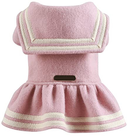 Tonsee Accessoire Hundepulli Strick Warmer dekorativer Rock für Haustiere, Welpen-Kostüm, Pullover, Haustierkleidung Strick Für Hunde (Pink, XL)