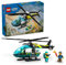 LEGO City Emergency Rescue Helicopter, Toy Aircraft Playset for Kids, Fun Gift for Boys and Girls Aged 6 Plus, Hiker, Rescuer, and Pilot Minifigures, Chopper with Winch and Spinnable Rotors, 60405