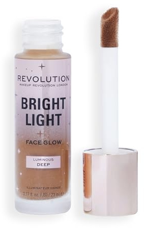 Revolution Bright Light Face Glow, Aufhellende Hauttönung, Strahlender Teint, Leuchtendes Dunkel