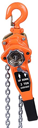 3t Kettenzug Hebelzüge FlaschenzugLift Verzinkte Kette Ratschenzug mit Heavy Duty Haken Stahl zum Heben Ziehen Bau von Gebäuden Garagen Lagerautomotive Machinery