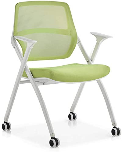 WOYZDQ Küchenstühle Simplicity Event-Stuhl Klischeehafter Schwamm-Klappstuhl Atmungsaktiver Mesh-Rückenlehnen-Stuhl Flaschenzug-Version Personalsitz Besprechungsraum Beistellstuhl