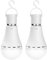 AUAUY 2PZ Lampadina Ricaricabile, Lampada da Campeggio a LED, E27 7W Lampadina LED Dimmerabile con Touch Control, Luci Di Emergenza Campeggio Con Gancio, per Casa ed Esterni, Luce Bianca(6500K)