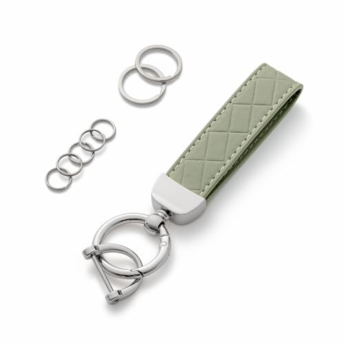 AOKSUNOVA Schlüsselanhänger Auto Leder Schlüsselband Damen | PU-Material, ca. 9 cm Länge, Autoschlüsselanhänger mit Schlüsselring für Schlüssel und Taschen, kompakte Form mit D-Ring