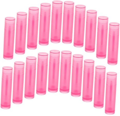 PRETYZOOM 20 Stück Lippenstifthülsen 5g aus Pe und Geruchlos Leichte Nachfüllbare Lippenbalsam Tuben für Selbstgemacht Lipgloss Verpackung Reisen