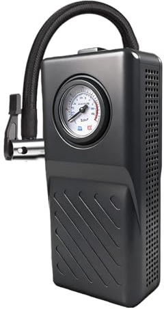 Luftpumpe für Autoreifen, elektrisch mit Manometer, tragbare Luftpumpe für Autoreifen, für Motorrad, Elektroroller, Automobil, Fahrrad, Ball, aufblasbare Sportgeräte