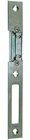 GU BKS Universal Secury Haustür Flach Schließblech mit AT-Stück Rechts, 24 x 215 x 3 mm