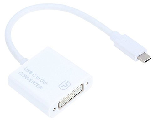 Portable convertisseur USB-C réversible type C USB 3.1 mâle vers DVI femelle 1080P HDTV adaptateur câble pour nouveau MacBook 30,5 cm Google ultrabook ordinateur portable ordinateur portable