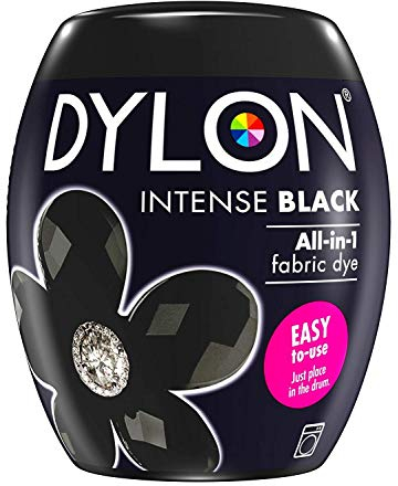 Dylon Dye Pod Waschmaschinen-Textilfarbe Intense Black X5