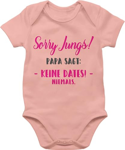 Shirtracer - Baby Body Kurzarm - Sprüche - Sorry Jungs Papa sagt keine Dates