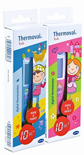 Thermoval Rapid Termómetro Clínico Digital Rápido, Ideal para Medir la Temperatura Corporal de Forma Eficaz, Vía Oral, Axilar o Rectal, Función Memoria y Apagado Automático