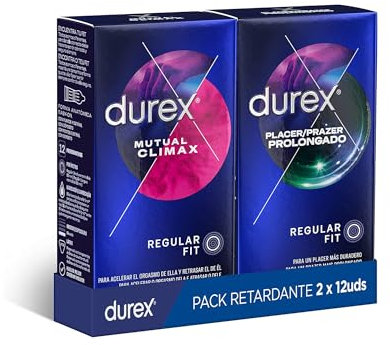 Durex Pack Preservativos Placer Prolongado + Mutual Climax - 24 Condones