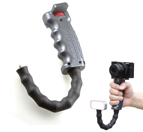 Poignée de Pistolet avec vis Standard de 6,35 mm pour Appareil Photo Reflex numérique, stabilisateur vidéo (Pistol Grip avec Queue Intelligente)