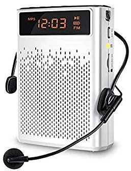 SMSOM Bluetooth Amplificador de Voz con micrófono de un Amplificador inalámbrico Sistema de Altavoces de PA portátil for el Profesor, OutdoorElderly, Clase, Reuniones