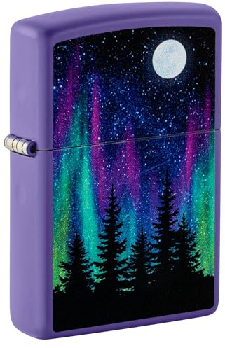 ZIPPO Norhern Lights Purple Matt 60006583 Night in The Forest Original Lighter