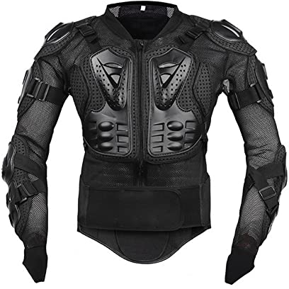 Generic Motorrad-Schutzpanzer | Herren-Schutzjacke, Schwarz, M, Sommer, Schutzausrüstung für Motorrad, Motocross, Rennkleidung