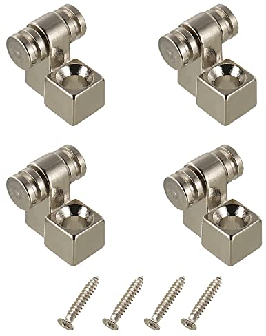 HUAREW Guitar Roller String Trees Retainer String Guides für E-Gitarre Bass mit Schraube, 4 Stück(Silber)
