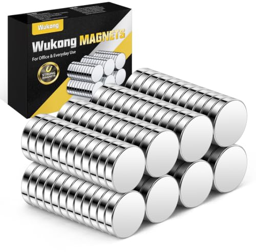 Wukong N45 Tiny Magnets, 5x1mm | 100 Pack Magnets Small for Refrigerator, Office, 3D Printer, Model and DIY Project