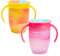 Munchkin Miracle 360 Baby Tazze, Bicchiere per bambini a flusso libero per bambini, Tazza per allenamento, Senza BPA, Bottiglia d'acqua, 12+ Mesi, 10oz/296ml, 2 Pezzi, Giallo & Rosa
