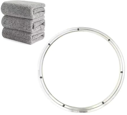 Lazy Susan, piatto girevole in acciaio inox, cuscinetto a sfera girevole, tavolo da pranzo rotondo, piastra girevole liscia per display (1, 40 cm)