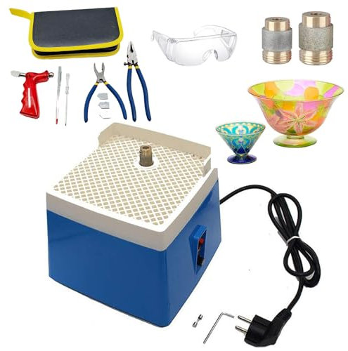Machine à meuler Les vitraux, kit d'outils de meulage Portable, Outil de meulage Artistique avec kit de démarrage Professionnel, Embouts de broyeur 5/8 et 1, B (A)