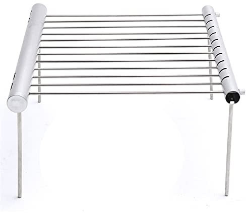 MYVVKIA Parrillas de carbón, Parrilla de Barbacoa portátil de Acero Inoxidable Parrilla de Barbacoa Plegable Mini Parrilla de Barbacoa de Bolsillo Accesorios de Barbacoa para Uso
