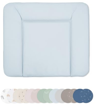 Ehrenkind® Abwaschbare Wickelauflage - Hygienisch, Sicher und Vielseitig in Hellblau | Wickelauflage 72x85 | Wickelunterlage | Wickeltischauflage abwaschbar
