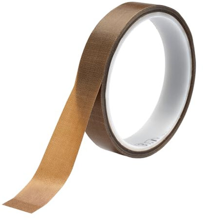 Nastro Teflon Sottovuoto, 19ｍｍ X 10ｍ Teflon di Vetro Nastro Adesivo, Ptfe Ad Alta Temperatura, Nastro Sigillante per Macchine Sottovuoto, Nastro Teflon per Macchina Sottovuoto, Sigillatura a Mano