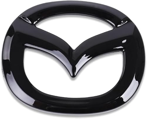 XYTUAT Auto Emblem Aufkleber, Für Mazda 2 3 6 CX-3 CX-5 CX-30 CX-60 CX-80 MX-30 MX-5, Motorhaube Kofferraum Logo Heckklappen Buchstaben Selbstklebende Ersatz Dekoration