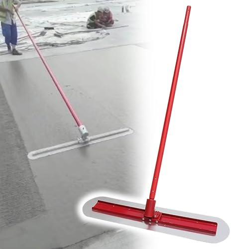 YQCXG Betonkelle Beton-Set – Betonwerkzeuge mit 3 kombinierbaren Griffen für die Betonveredelung – Glättkelle mit abgerundetem Ende und einstellbarem Winkel (Kelle 150 x 30 cm + Griffe)