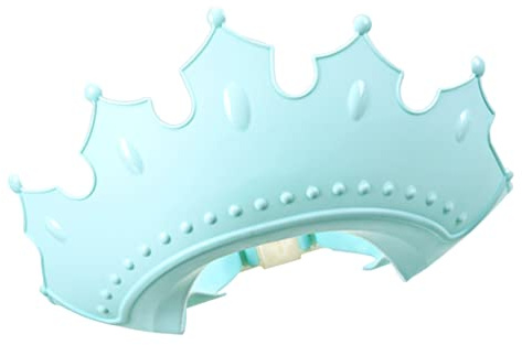 Sosoport Verstellbare Kinder Shampoo Haube aus Tpe mit Augenschutz und Ohrenschutz Weicher Badehut in Kronenform für Sichere und Komfortable Haarwäsche im Bad