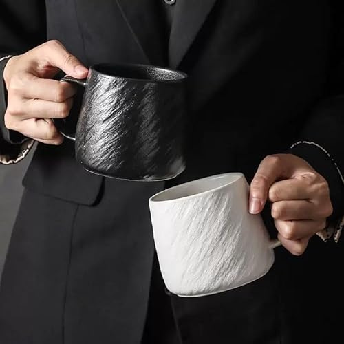 Taoyanmo Tasse à café, 500ml, tasse à thé artisanale avec poignée, tasses en céramique avec poignées pour le thé, le cappuccino, le latte, le café et les boissons chaudes – Élégante et durable