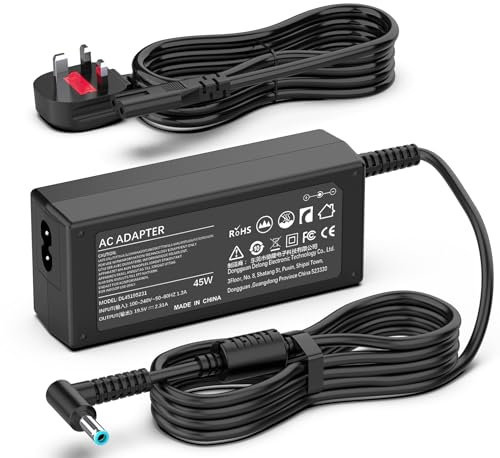 shefor 45W Laptop Charger Compatible With HP Pavilion 11 13 15, Elitebook 820 840 850 ProBook 430 440 Stream Spectre X360 X2 Chromebook 741727-001 TPN-LA03,Non-Original HP Laptop Charger Power Supply