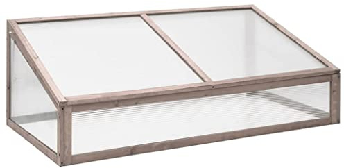 Prato & Giardino-Giardinaggio-Serra-Serra Grigio 110x58.5x39 cm Legno di Abete