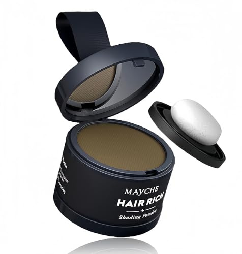 Maycheer Hairline Powder for Women - Maycheer Magic Root Cover Up, Hair Rich Shading Powder (02#Light Coffee)