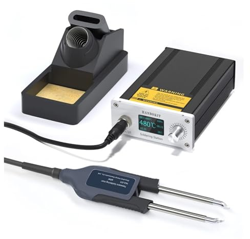 T12 Soldering Station STM 32 Chip Version 2.1 OLED Digital Adjust Temp 5pin Iron Handle Or Tweezers AUTO Sleep(Tweezers)
