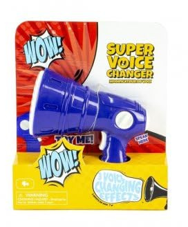 cavernedesjouets Changeur de Voix Enfant 3 Effets sonores - Jouet Megaphone Multi Voix - modificateur, transformateur - Set Jeu Imitation et Carte Tigre