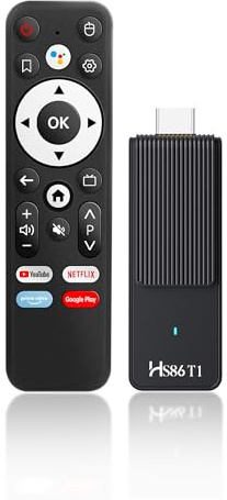 Android 14.0 TV Stick,TV Stick with 2GB 16GB Storage | RK3518 Quad-Core 32bit Cortex-A53 Chipset and Mali 450 MP2 GPU,Supports 2.4G/5G Dual-band WIFI Bluetooth 5.4 HD2.0 and 4K